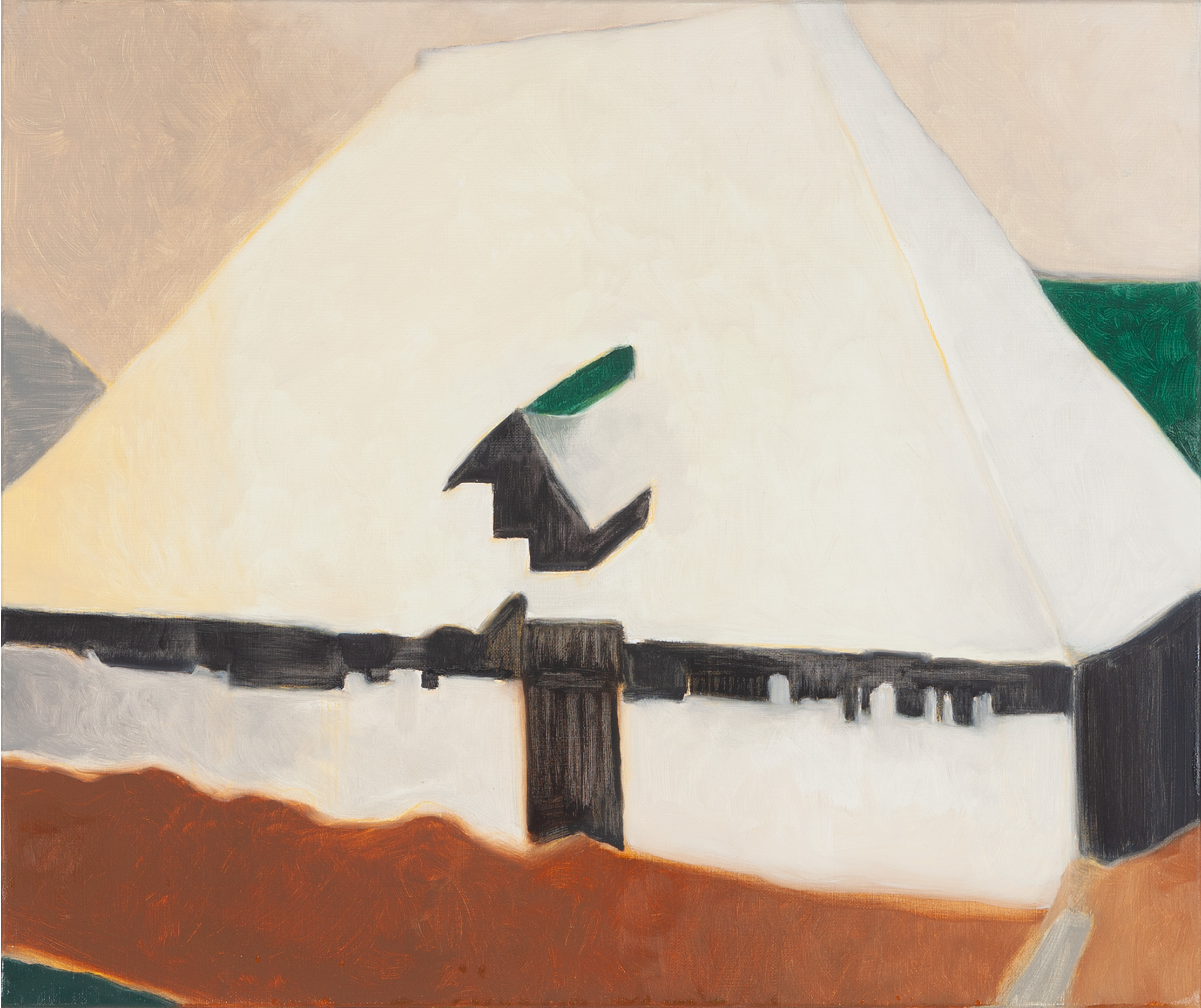 Sébastien Bonin, La maison XV, 2026, oil on canvas, 46 x 55 cm