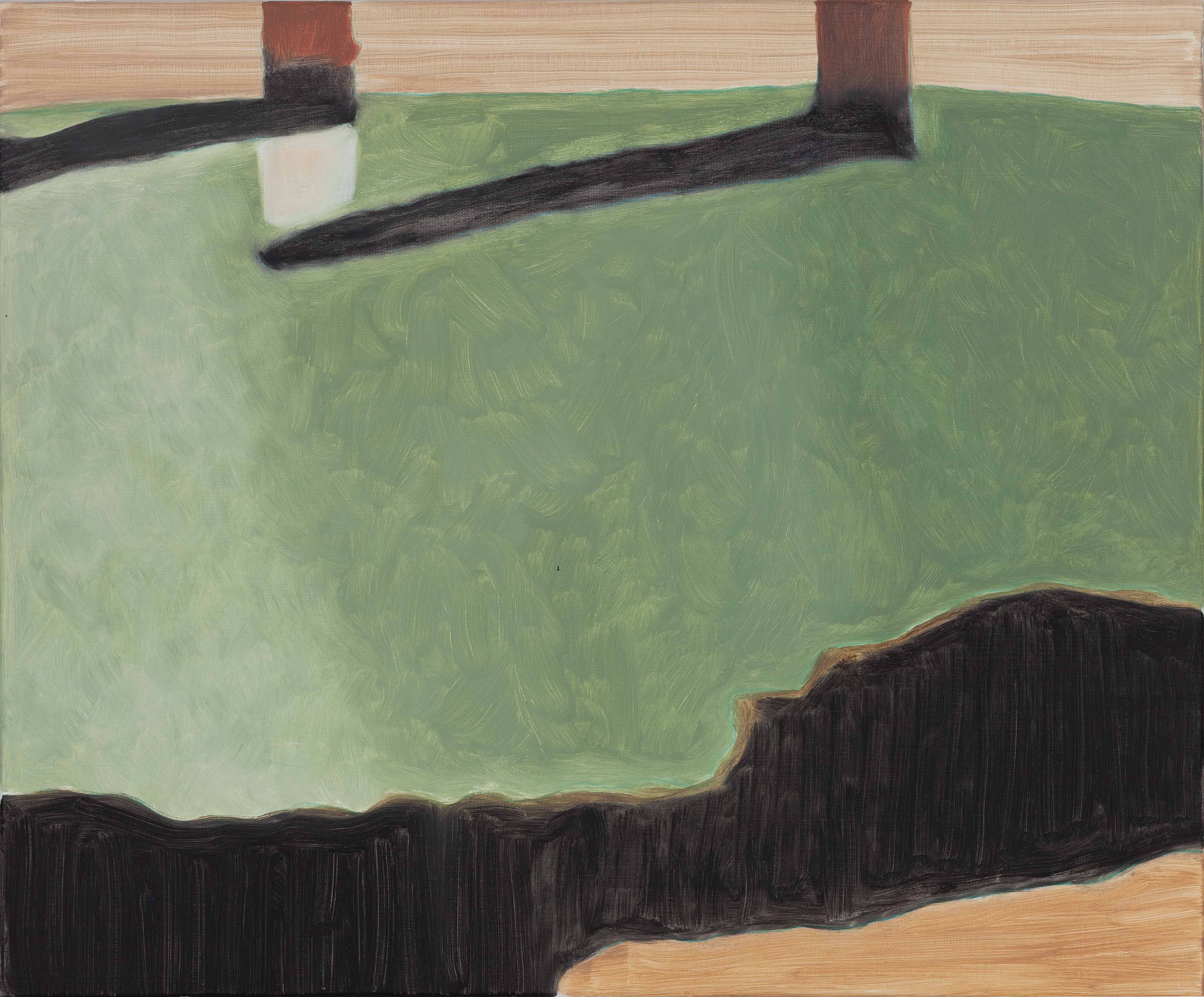 Sébastien Bonin, La maison XVIII, 2025, oil on canvas, 46 x 55 cm