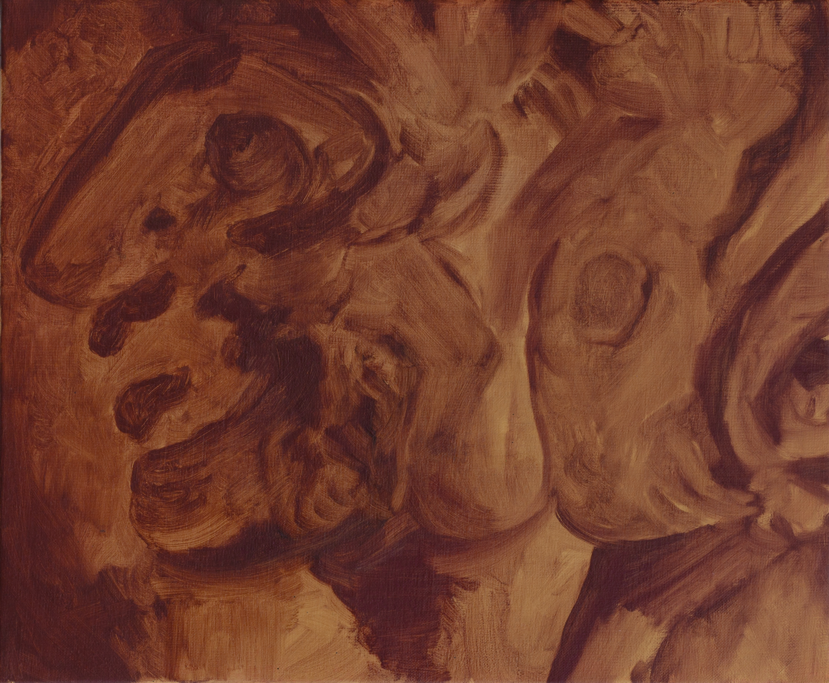 Sébastien Bonin, La monnaie (allobroges), 2025, oil on canvas, 46 x 55 cm