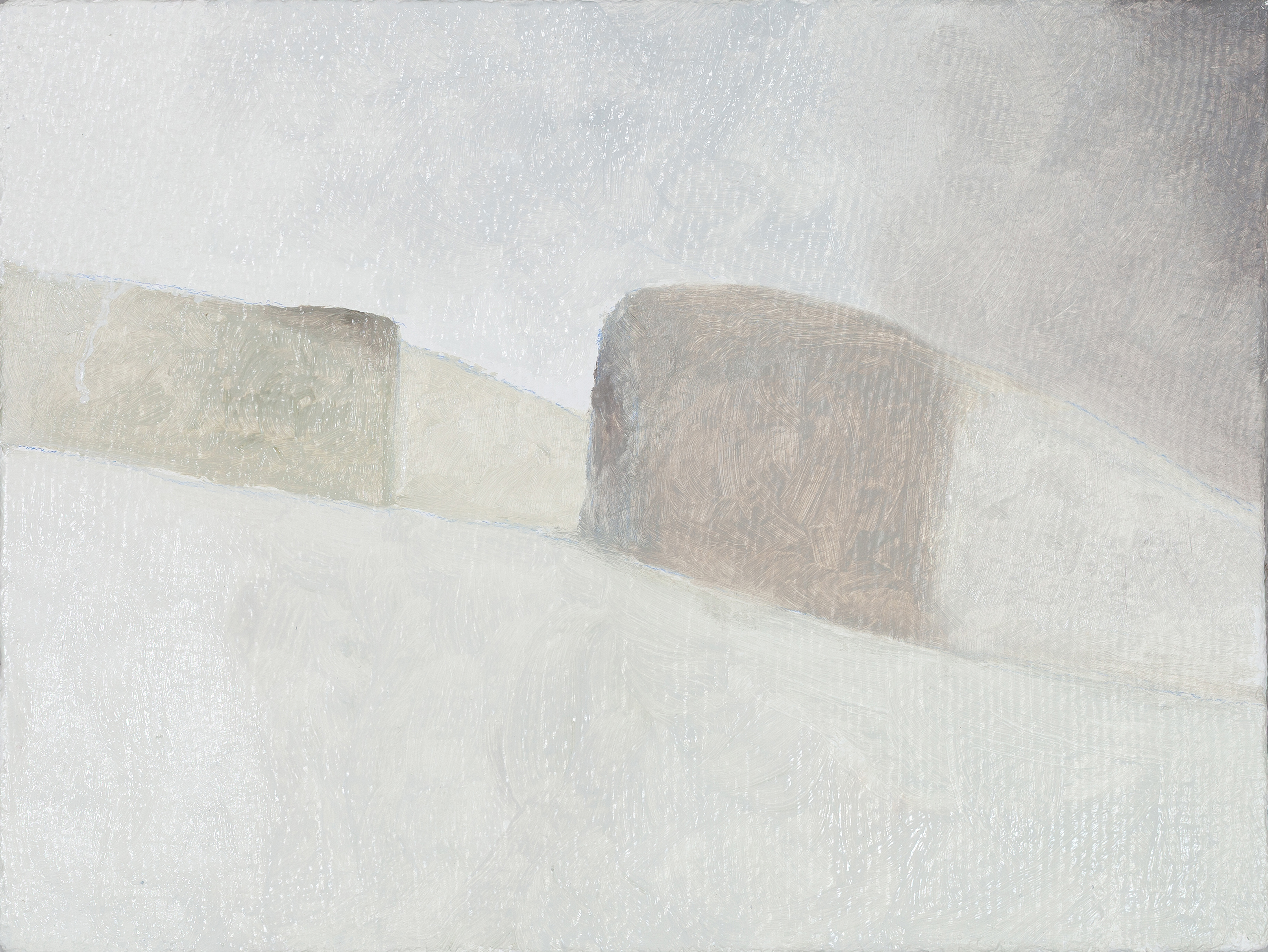 Sébastien Bonin, La neige, 2025, oil on canvas, 30 x 40 cm