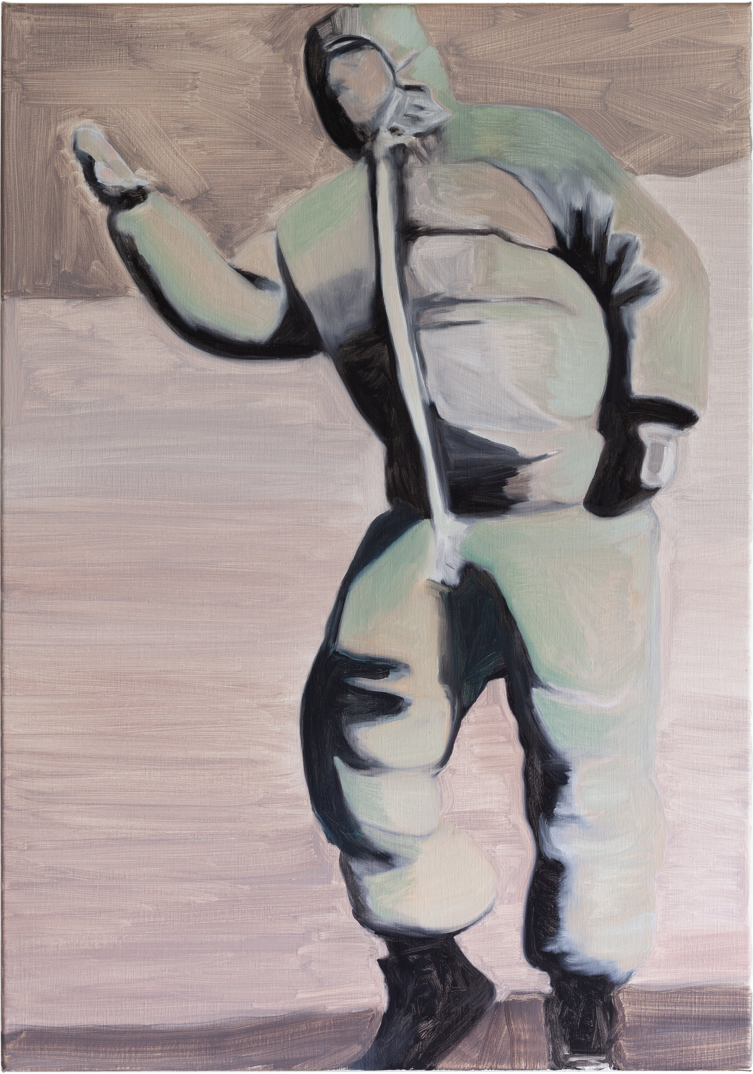Sébastien Bonin, Moncler, 2024, oil on canvas, 100 x 70 cm